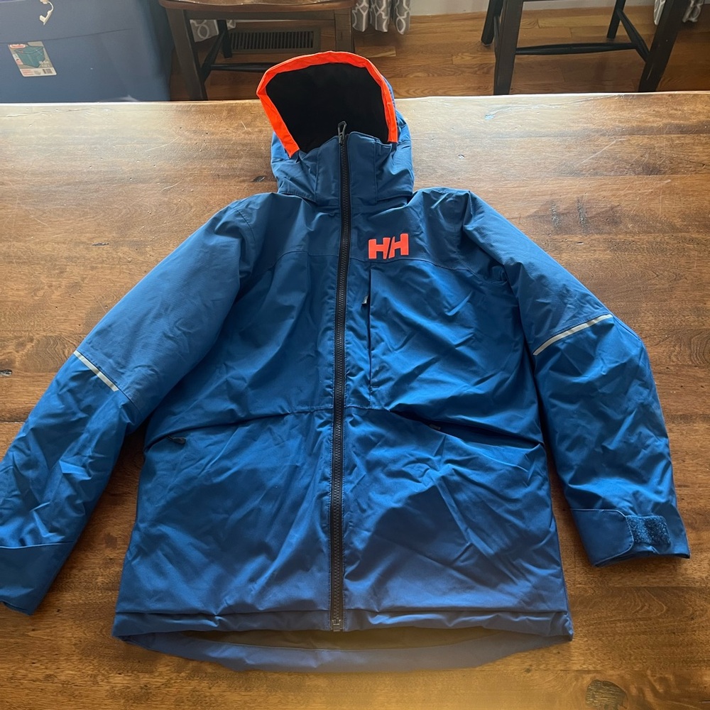 Helly Hansen Kids Blue and Orange Raincoat